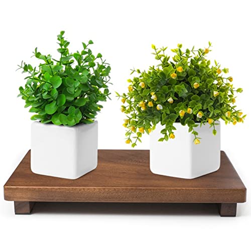 Wood Riser For Display Walnut Wood Pedestal Stand, farmhouse decor Soap Tray, Displays Your Plant Bottles Candles for Your Home Kitchen (Large, 12 x 7.1 x1.57Inch) - size: Large &12*7.1*1.57‘’