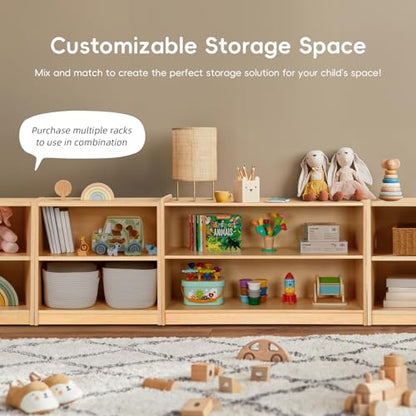 OOOK Montessori Shelf, Toy Organizers and Storage, 2-Tier Toddler Bookshelf Suitable for Classroom, Kindergarten, Kids Room, Playroom and Daycare Center - size: Montessori 2-Tier Toddler Bookshelf