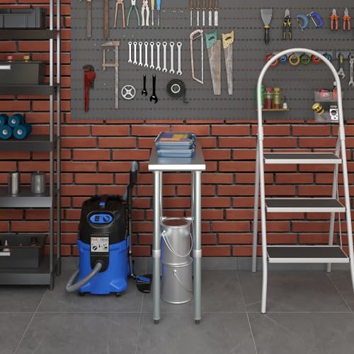 AmGood 30 in. x 12 in. Open Base Stainless Steel Work Table | Residential & Commercial | Food Prep | Heavy Duty Utility Work Station | NSF - size: 12 in. Length x 30 in. Width