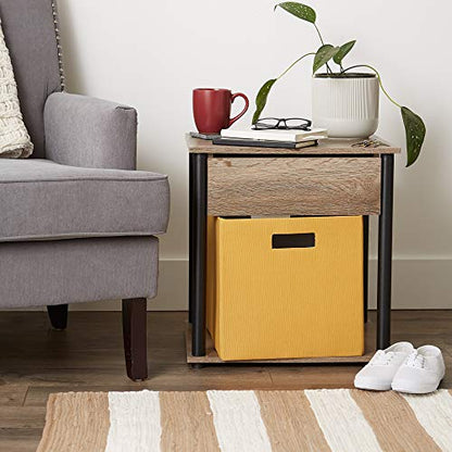 DII Collapsible Polyester Storage Cube, Solid, Lightweight and Durable, Large Square, 13x13x13, Honey Gold - color: Honey Gold, size: Large Square, 13x13x13"