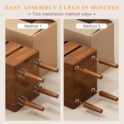 Narrow Nightstand with 3 Drawers Narrow Night Stand Solid Wood Bedside Table Mid Century Modern Nightstand Wooden End Table for Bedroom, Study, Office - color: Walnut-3d, size: 15.75''×8''×23.62''