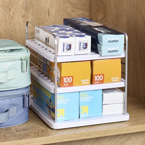 YouCopia UpSpace Cabinet Box Organizer Small, Adjustable Foil Wrap Shelf - size: Small Premium