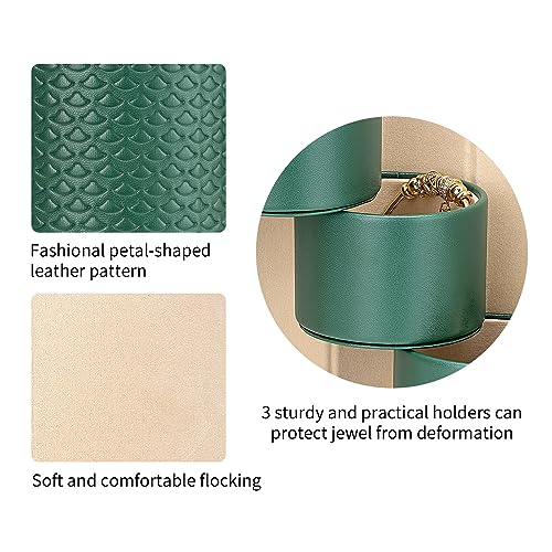 VLANDO Wedding Gifts for Women, Travel Jewelry Box, Bridal Shower Bridesmaid Gifts for Wedding Day Bride Gifts, Bridesmaid Proposal Gifts, Travel Jewelry Organizer - Green - color: Green
