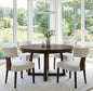 RIVOVA Set of 4 Modern Dining Chairs, Farmhouse Velvet Upholstered Dining Room Chairs Kitchen Chairs Side Armless Chairs with Curved Backrest Wood Legs, Cream - color: Cream Curved