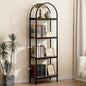 Garvee Arched Bookshelf 4 Tier,Arched Display Racks,Tall Standing Bookshelves with Metal Frame,Modern Open Storage Shelf Display Rack for Bedroom, Living Room, Home Office | Tall Standing Bookshelves ,Modern Open Storage Shelf Display Rack for Bedroom, Li