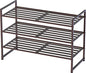 Simple Houseware 3-Tier Stackable Metal Panel Shoes Rack, Bronze - color: Bronze, style: Metal Panel