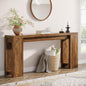 Tribesigns 70.9-Inch Extra Long Console Table, Farmhouse Wood Sofa Table Behind Couch, Narrow Entryway Accent Table for Living Room, Hallway, Entrance, Foyer, Dark Brown - color: Dark Brown