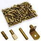 104Pcs Shelf Pins Pegs Kit,4 Styles Shelf Support Pegs,Bookshelf Pegs for Shelves,Cabinet Shelf Bracket Pegs Shelf Holders Pins for Kitchen Furniture & Closet (5mm & 1/4inch,Bronze Tone) - style: 4 Style-Bronze tone-104 Pcs