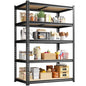 DurayLoly 5-Tier Storage Shelves, 1980LBS Adjustable Pantry Shelves, Metal Shelving Unit for Storage, Kitchen, Pantry, Closet, Laundry, Garage, 72.06" H x 35.55" W x 15.76" D - size: 72.06" H x 35.55"W x 15.76" D