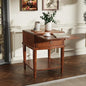 Farmhouse End Side Table with Pull-Out Tray And Storage Drawer, Sofa Beside Tables with Wood Leg, Nightstand, No-Tools Assembly 17.7”L x 19.7”W x 22.8”H for Living Room, Caramel Brown CJZ-A1569-MG - style: 1*End Table with 1 Drawer
