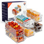 ClearSpace Plastic Pantry Organization and Food Storage Bin – Great Kitchen Organization and Kitchen Storage – Fridge Organizer Bins, Pantry Storage – 6 Pack - size: 6 Pack