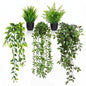 5 Pack Fake Plants - Artificial Hanging Plants & Small Potted Faux Eucalyptus Fern Ivy, UV Resistant Maintenance-Free, for Shelf Wall Desk Home Office Bathroom Indoor Outdoor Decor - size: 5-pack-5in1