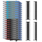 4 Pack Wall Mount DVD Storage Shelf for CD & Video Game Case, Holds 72 Disc | Heavy-Duty Metal CD Rack for PS5 PS4 Xbox Switch - Floating DVD Media Storage Holder & Game Organizer for Gaming Room - size: 4-Pack