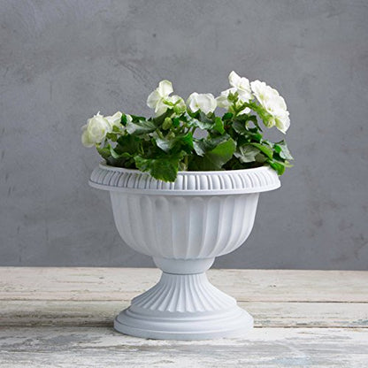 Root & Vessel, Grecian Urn Planter, Stone, 12" - color: Stone, size: 12-Inch