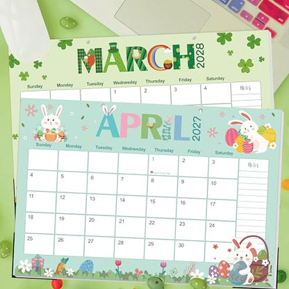 Guasslee Desk Calendar 2026-2029,36 Months Calendar Runs from 2026 Jun. to 2029 May, 17"x11.5" Monthly Desktop/Wall Planner with Thick Paper and Notes for Home School & Office - color: Jun 36month blue, size: 17"x11.5"