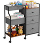 Modanais Baby Diaper Caddy Organizer Cart - 3 Tier Rolling Cart with Dividers and Drawers, Easy To Assemble, Mobile Utility Cart with Wheels for Nursery, Bedroom, Changing Table & Crib | 3 Tier Rolling Cart, Easy To Assemble, Mobile Utility Cart with Whee