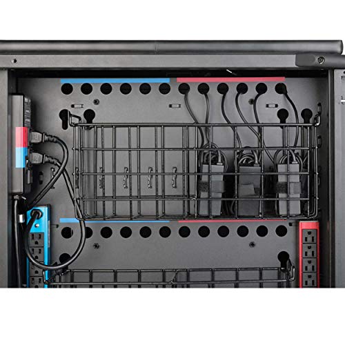 Tripp Lite 42-Port AC Mobile Charging Cart Storage Station for Chromebooks, iPads, Laptops, Tablets, Black (CSC42AC) - size: 42 AC Port, style: Cart