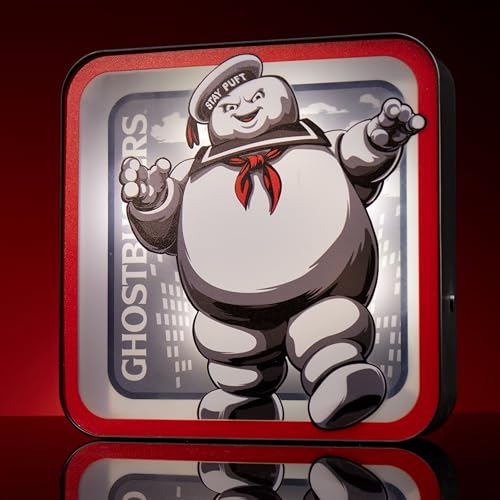 Numskull Ghostbusters Stay Puft Lamp Wall Light - Ambient Lighting Gaming Accessory for Bedroom, Home, Study, Office, Work - Official Ghostbusters Merchandise - color: Yellow