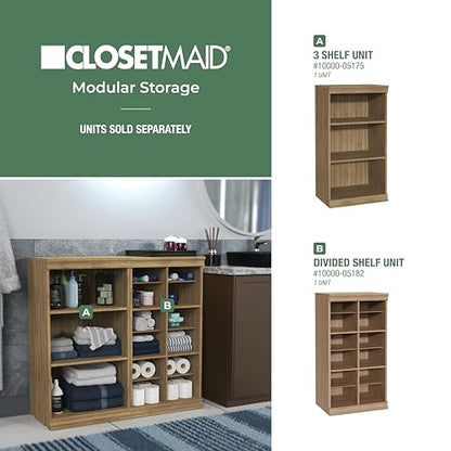 ClosetMaid Modular Storage 12-Shelf Unit with Dividers, Sand - color: Sand