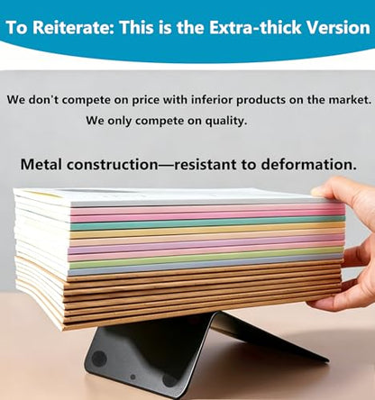 6 Black Heavy Duty Metal Bookends,Invisible Decorative Unique Book Ends,Book Stopper Dividers for Shelves,DeskFile Cabinet, Library,Office,Book Holder for Heavy Books,Bookshelf Organizer,Porta Libros