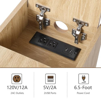 Narrow End Table Set of 2, Metal Rattan Side Table with Storage, Narrow Charging Nightstand with 3 Drawer for Bedroom Bedside, Living Room Couch Sofa, Desk Side Table for Small Spaces - Natural - size: Drawer Natural-set