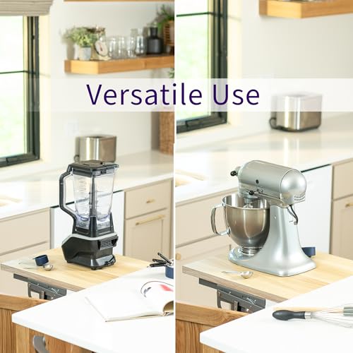 Life Finds Kitchen Appliance Lifting Brackets, Spring Loaded Lift Assist for Mixers, Blenders, and More, Shelf Not Included, LF-KAL01