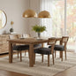 RIVOVA Rattan Dining Chairs Set of 4, Modern Fabric Upholstered Kitchen Chairs, Wooden Dining Room Chair Farmhouse Dinner Chair, Charcoal - color: Charcoal Rattan