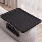 Couch Arm Tray,Bamboo Folding Sofa Tray,Sofa Armrest Trays Clip-On Couch Desk for Drinks,Snacks,Phone,Remote Control（Black） - color: Black, style: 13.0" x 9.4"