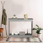 Nouva 2-Tier Narrow Console Sofa Side Table for Hallway Foyer Table Sofa Long Accent Table for Living Room,Grey - color: Grey