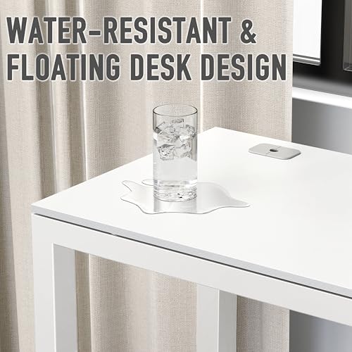 SHW 55-Inch Commercial-Grade Office Computer Desk, White - color: White, size: 55-Inch