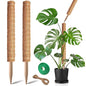 Moss Pole, 2Pack 21 Inch Plant Support Stakes for Indoor Plants, Monstera Plant Support Stakes, 37 Inch Tall Coir Plant Pole Sticks for Potted Plants, Pothos, Philodendron - size: 2pcs x 21 Inches