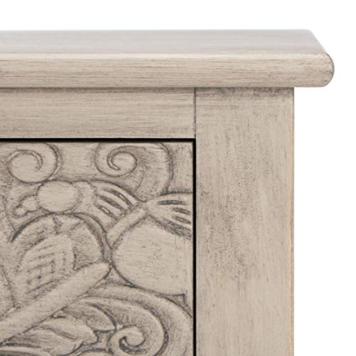 SAFAVIEH Home Collection Josie Greige 2-Drawer Console Table - color: Greige