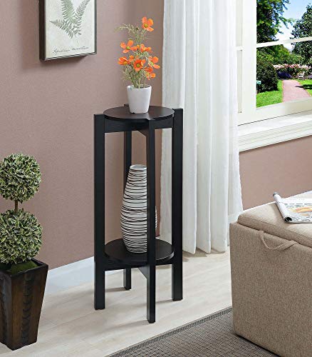 Convenience Concepts Newport Deluxe Plant Stand, Black - color: Black