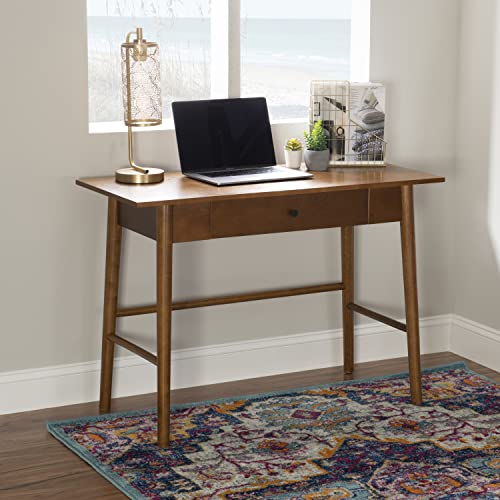 Melissa Mid Century Walnut Desk by Linon - color: Walnut