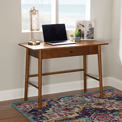 Melissa Mid Century Walnut Desk by Linon - color: Walnut