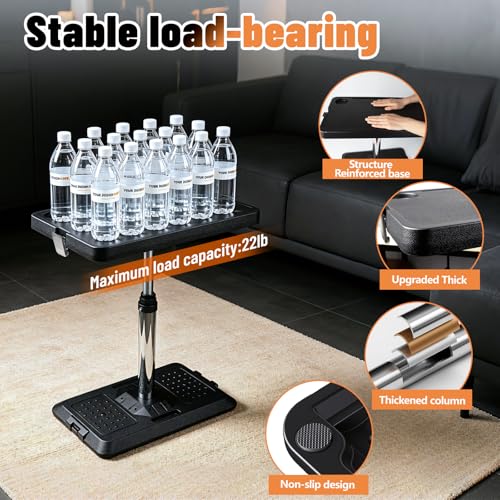 Car Desk for Laptop, Portable Car Table Tray for Front/Rear Passenger Seat, Height Adjustable Laptop Desk for Travel, Work & Eating