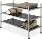 Whitmor 3 Tier Closet Storage Shelves - Shoe Rack and Home Organizer - color: 3-tier,grey