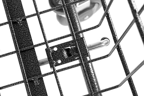 Rolling Laundry Cart with Wheels, Metal Wire Basket, Heavy Duty Utility Cart (Grey) - color: Gray