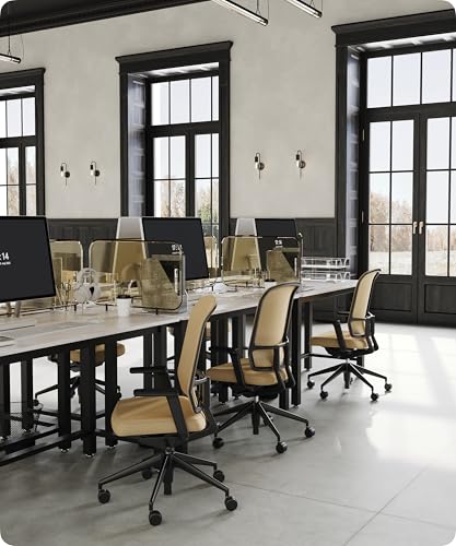 43" Home Office Desk Modern Computer Desk 43.3x23.6x29.5 inches PC Table with Thicken Frame Industrial Style Sturdy Metal Frame Furniture for Writing Gaming Marble White+Black - color: Marble White+black, size: 43