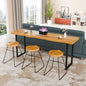 Narrow Bar Table,47.2in Counter Height Pub Tables,Space-Saving Industrial Bar Table for 2-3 Persons, Rectangular Tall Behind Couch Sofa Table,High Top Wood Console Tables for Home Living Room Kitchen - size: 47.2IN/120CM