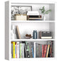 furtble 3-Tier Bookshelf, 36.4''H Wood Bookcase with Closed Back, Sturdy Modern Display Storage Shelf for Living Room, Home Office, or Study, White - size: 3-Tier-30.7W