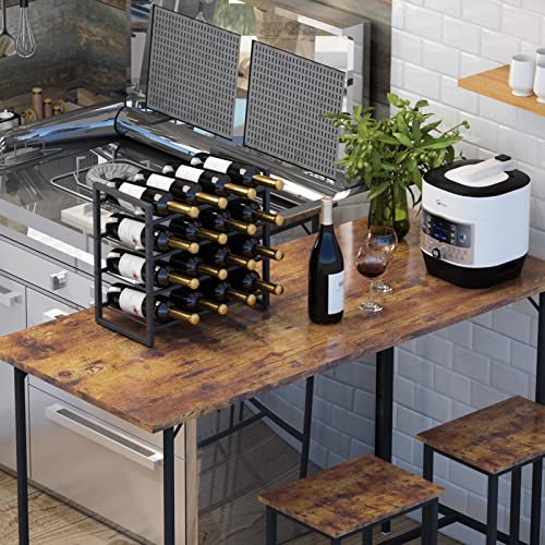 IBUYKE Metal Wine Racks Countertop,16 Bottles Wine Bottle Holder,TMJ903H | 4 Tiers Wine Rack Wine Rack Freestanding Wine Storage Cabinet for Home Kitchen Pantry Wine Cellar Bar - size: 16 Bottle