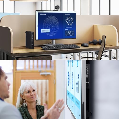 Dell Pro Micro Plus Desktop AI PC, Mini Bussiness Computer 14-Core Intel Ultra 5 235T up to 5.0GHz, 13 Tops NPU, 64GB DDR5 RAM, 1TB PCIe SSD, Wi-Fi 6 Bluetooth, Supports 4 Monitors, Windows 11 Pro