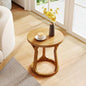 Kinfant Accent Side Table - Vintage Wood End Table Sofa Table with Bottom Shelf for Living Room, Bedroom, Office (1-Pack-Brown) - style: 1-pack-Brown