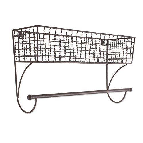 DII Rustic Farmhouse Bathroom Décor, Metal Storage, Large Towel Bar, Rustic - color: Rustic, size: Large Towel Bar