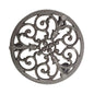 Sungmor Heavy Duty Cast Iron Plant Caddy,11" Round Potted Plant Stand Flower Pot Rack on 3 Solid Wheels,Indoor Outdoor Planter Holder Trolley Casters Rolling Tray - color: 1-Tier Caddy & 3.1Inch Tall