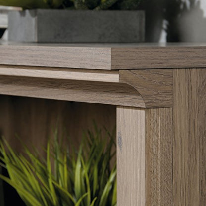 Sauder 2 Tier Book Shelf Wooden Bookcase Multipurpose Bookshelf for Home Office, Living Room, in Salt Oak - color: Salt Oak Finish