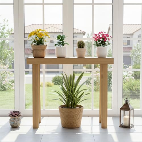 Plank+Beam Classic Console Table, 36 Inch, Pecan | Non-Toxic Finishes, Versatile Design, Elegant Details, Easy Assembly, Quick Setup, Solid Wood - color: Pecan, size: 36" Console Table