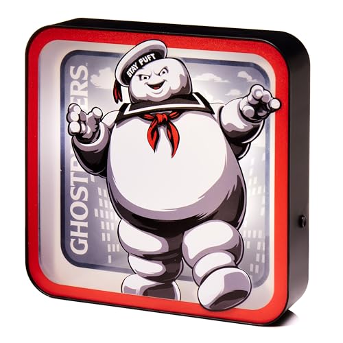 Numskull Ghostbusters Stay Puft Lamp Wall Light - Ambient Lighting Gaming Accessory for Bedroom, Home, Study, Office, Work - Official Ghostbusters Merchandise - color: Yellow