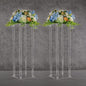 YALLOVE Acrylic Flower Stand, Set of 2 Clear Pedestal, 23.6 Inch Tall Vases for Wedding Event Party Props, Home Decor - size: 23.6''